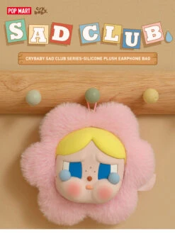 CRYBABY Sad Club Series-Silicone Plush Earphone Bag -Pop Mart 20240102 152637 491671 1200x1602