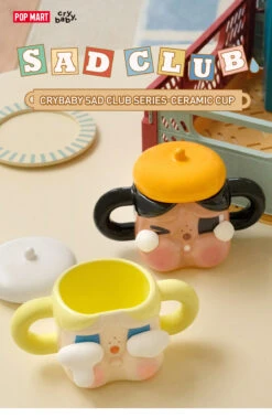 CRYBABY Sad Club Series-Ceramic Cup (Brown) -Pop Mart 20240102 161930 813318 1200x1841