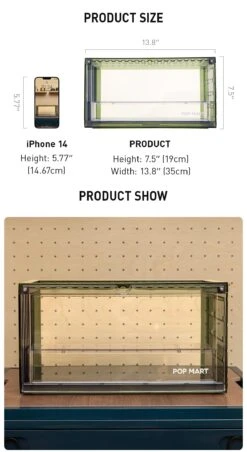 POP MART Assembled Display Container (Transparent Green) -Pop Mart 20240103 203525 751713 1200x2197