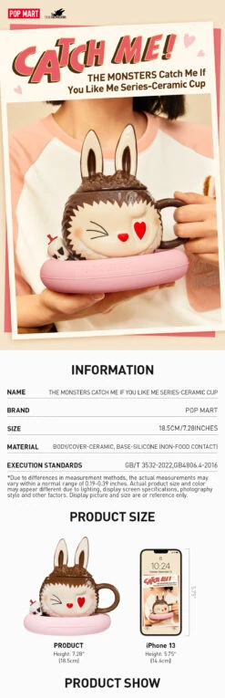 THE MONSTERS Catch Me If You Like Me Series-Ceramic Cup -Pop Mart 20240201 113901 283038 1200x3716