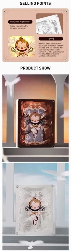 SKULLPANDA Image Of Reality Series-Papercraft Lamp (Colored Ver.) -Pop Mart 20240219 183354 473899 1200x4196