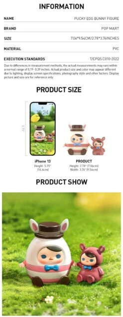 PUCKY Egg Bunny Figure -Pop Mart 20240314 113637 633885 1200x3077
