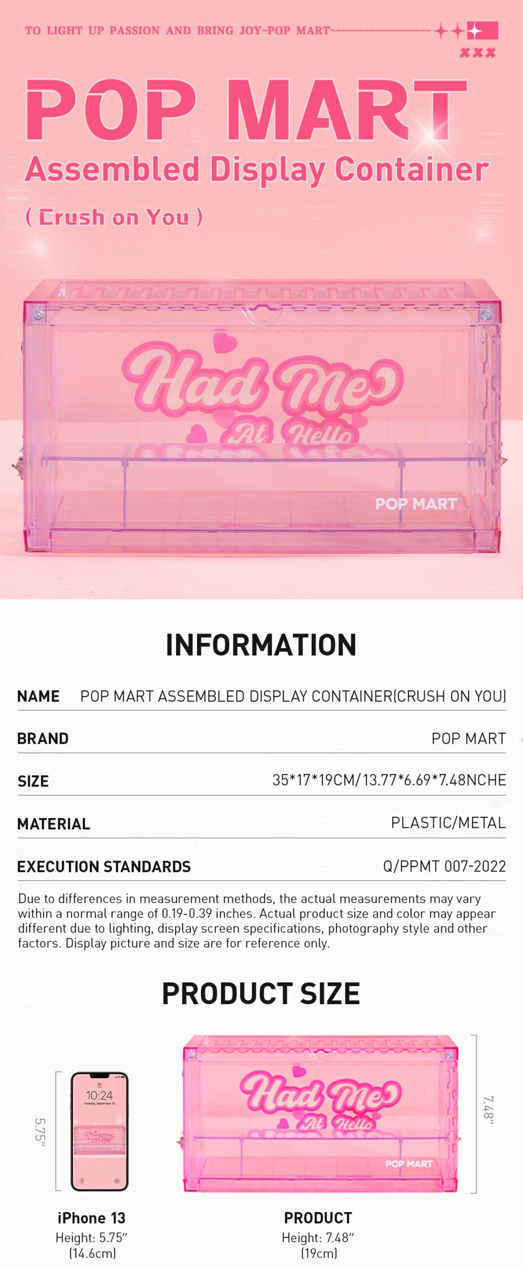 POP MART Assembled Display Container (Crush On You) 5 POP MART Assembled Display Container (Crush On You) - Image 5