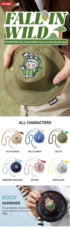 THE MONSTERS FALL IN WILD SERIES-Bucket Hat Mini Bag BIind Box -Pop Mart 20240408 155553 070465 1200x3912