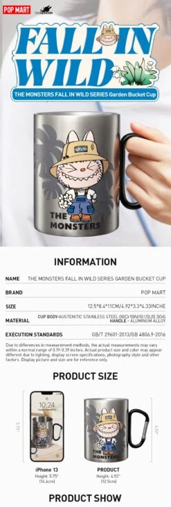 THE MONSTERS FALL IN WILD SERIES-Garden Bucket Cup -Pop Mart 20240409 101431 591357 1200x3548