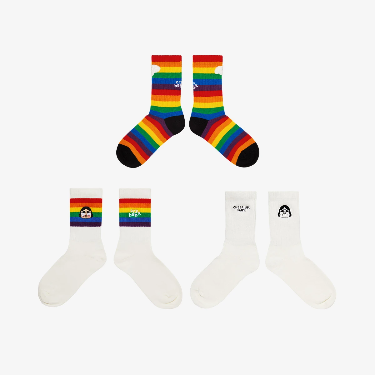 CRYBABY CHEER UP, BABY! SERIES-Socks Set 4 CRYBABY CHEER UP, BABY! SERIES-Socks Set - Image 4