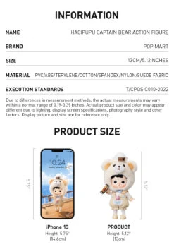 HACIPUPU Captain Bear Action Figure -Pop Mart 20240510 195132 226109 02 hacipupu captain bear action figure bjd pop mart us 02 1200x1698