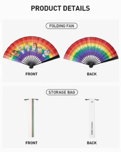 CRYBABY CHEER UP, BABY! SERIES-Folding Fan -Pop Mart 20240511 151427 101394 crybaby cheer up baby series folding fan details 03 1200x1503