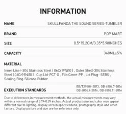 SKULLPANDA The Sound Series-Tumbler -Pop Mart 20240621 103855 116250 skullpanda the sound series tumbler accessories pop mart us details 2 1200x1085