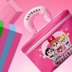 CRYBABY × Powerpuff Girls Series-Cosmetic Bag -Pop Mart 20240621 112915 085582 crybaby powerpuff girls series cosmetic bag accessories pop mart us scene 1 1200x1200