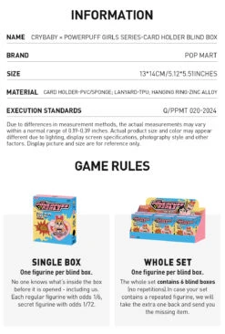 CRYBABY× Powerpuff Girls Series-Card Holder Blind Box 34 CRYBABY× Powerpuff Girls Series-Card Holder Blind Box -Pop Mart 20240621 113233 536671 crybaby powerpuff girls series card holder blind box blind boxes pop mart us details 4 1200x1778
