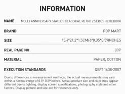 MOLLY Anniversary Statues Classical Retro 2 Series-Notebook -Pop Mart 20240627 103517 025034 molly anniversary statues classical retro 2 series notebook accessories pop mart us details 2 1200x901