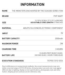 THE MONSTERS Enchanted By The Seaside Series-Fan -Pop Mart 20240703 182021 582317 the monsters enchanted by the seaside series fan accessories pop mart us details 2 1200x1388