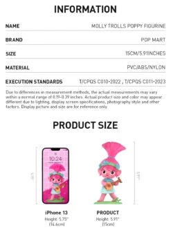 Molly Trolls Poppy Figurine -Pop Mart 20240710 173315 247168 molly trolls poppy figurine pop mart us detail 03 1200x1628