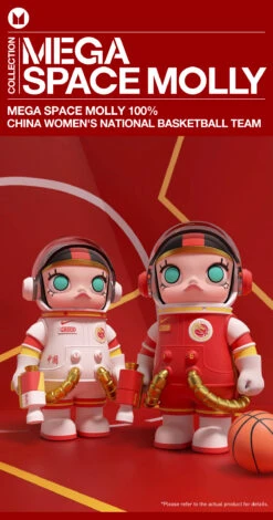MEGA SPACE MOLLY 100% CHINA WOMEN'S NATIONAL BASKETBALL TEAM -Pop Mart 20240725 145510 211390 mega space molly 100 china women s national basketball team mega100 popmart us detail 01 1200x2284