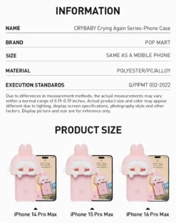 CRYBABY Crying Again Series-Phone Case -Pop Mart 20240924 190338 512880 crybaby crying again series phone case accessories pop mart us detail 02 1200x1516