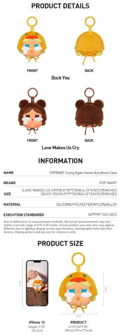 CRYBABY Crying Again Series-Earphone Case -Pop Mart 20240924 190738 946451 crybaby crying again series earphone case accessories pop mart us detail 02 1200x3318