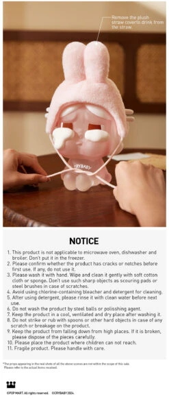 CRYBABY Crying Again Series-Plush Straw Cup (I'LL GIVE YOU ALL MY LOVE) -Pop Mart 20240925 112904 692410 crybaby crying again series plush straw cup i ll give you all accessories pop mart us detail 04 1200x2857