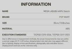 MEGA LABUBU 400% Sketch -Pop Mart 20240929 113149 991336 02 mega labubu 400 sketch mega 400 popmart us 1200x827