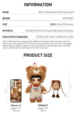 MOLLY Bear Bread 1/8 Action Figure -Pop Mart 20241010 095348 615309 03 molly bear bread 1 8 action figure bjd details popmart us 1200x1787