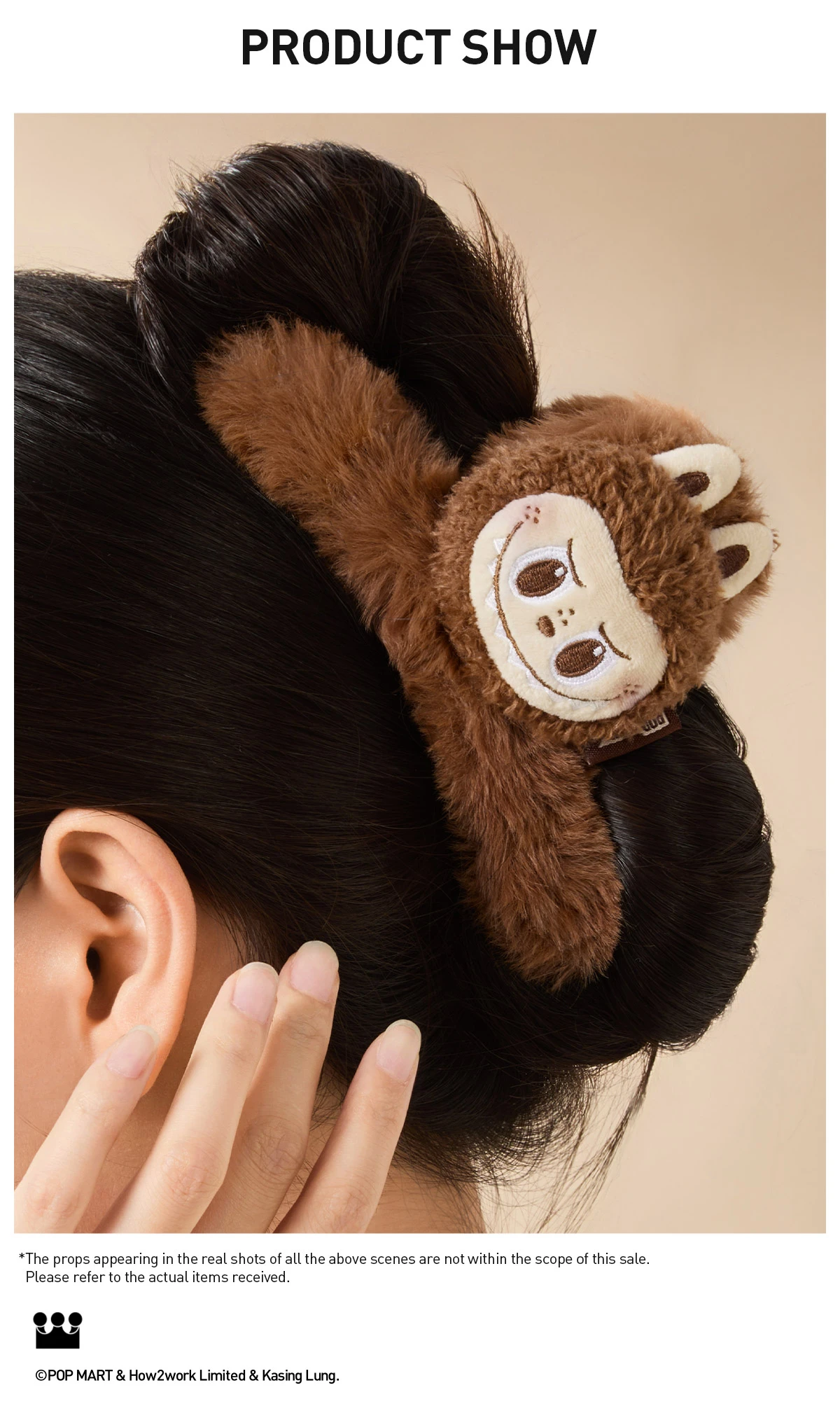 THE MONSTERS Classic Series- LABUBU Plush Hair Clip 5 THE MONSTERS Classic Series- LABUBU Plush Hair Clip - Image 5