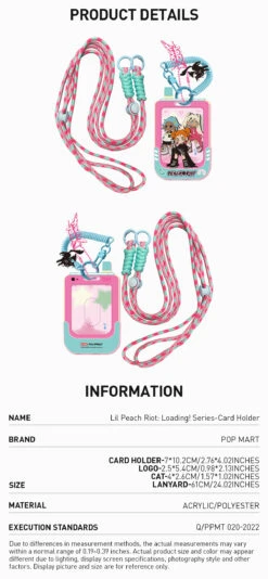 Lil Peach Riot:Loading! Series-Card Holder -Pop Mart 20241030 174639 200859 lil peach riot loading series card holder accessories pop mart us detail 02 1200x2595