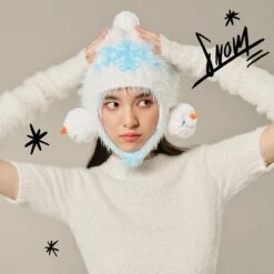 SKULLPANDA Tell Me What You Want Series Knitted Beanie -Pop Mart 20241101 120459 606654 skullpanda tell me what you want series knitted beanie accessories pop mart us scene 3 1200x1200