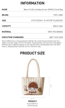 Warm Fluffy Holiday Series-DIMOO Cloud Bag -Pop Mart 20241111 094639 783065 warm fluffy holiday series dimoo cloud bag accessories pop mart us detail 02 1200x1993