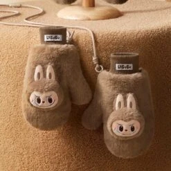 Warm Fluffy Holiday Series- LABUBU Plush Gloves -Pop Mart 20241111 095803 332908 warm fluffy holiday series labubu plush gloves accessories pop mart us scene 2 1200x1200