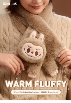 Warm Fluffy Holiday Series- LABUBU Plush Scarf -Pop Mart 20241111 100712 506246 warm fluffy holiday series labubu plush scarf accessories pop mart us detail 01 1200x1737