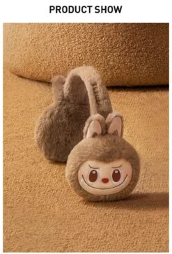 Warm Fluffy Holiday Series- LABUBU Plush Earmuffs -Pop Mart 20241113 094633 158501 warm fluffy holiday series labubu plush earmuffs accessories pop mart us detail 03 1200x1770