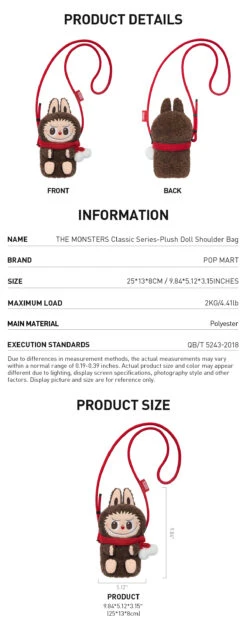 THE MONSTERS Classic Series-Plush Doll Shoulder Bag 14 THE MONSTERS Classic Series-Plush Doll Shoulder Bag -Pop Mart 20241115 114735 595819 02 the monsters classic series plush doll shoulder bag accessories details popmart us 1200x3012