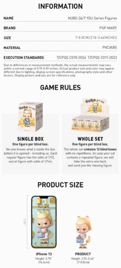 KUBO 24/7 YOU Series Figures -Pop Mart 20241120 102925 462964 kubo 24 7 you series figures blind boxes pop mart us detail 04 1200x2652