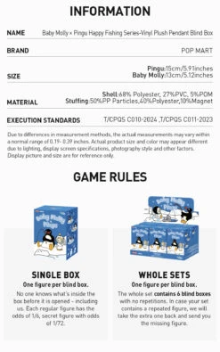 Baby Molly × Pingu Happy Fishing Series-Vinyl Plush Pendant Blind Box -Pop Mart 20241129 103236 166691 baby molly pingu happy fishing series vinyl plush pendant blind box blind boxes details popmart us 03 1200x1917