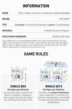 MOLLY Daily Look Series-Cardholder Pendant Blind Box 33 MOLLY Daily Look Series-Cardholder Pendant Blind Box -Pop Mart 20250102 175110 494853 3 molly daily look series cardholder pendant blind box accessories details popmart us 1200x1800