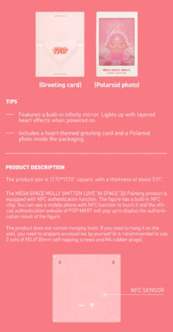 MEGA SPACE MOLLY SMITTEN LOVE《IN SPACE》3D Painting -Pop Mart 20250121 105721 086915 8 mega space molly smitten love in space 3d painting mega details popmart us 1200x2301