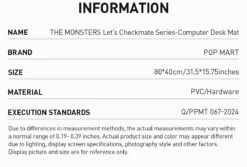 THE MONSTERS Let's Checkmate Series-Computer Desk Mat 19 THE MONSTERS Let's Checkmate Series-Computer Desk Mat -Pop Mart 20250123 171443 619901 3 the monsters let s checkmate series computer desk mat accessories details popmart us 1200x809
