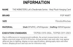 THE MONSTERS Let's Checkmate Series-Vinyl Plush Hanging Card 20 THE MONSTERS Let's Checkmate Series-Vinyl Plush Hanging Card -Pop Mart 20250205 110827 070779 3 the monsters let s checkmate series vinyl plush hanging card plush details popmart us 1200x777