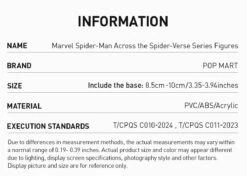 Marvel Spider-Man Across The Spider-Verse Series Figures -Pop Mart 20250206 154336 744140 4 marvel spider man across the spider verse series figures blind boxes details popmart us 1200x854