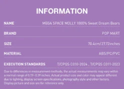 MEGA SPACE MOLLY 1000% Sweet Dream Bears -Pop Mart 20250208 105224 137153 2 mega space molly 1000 sweet dream bears mega details popmart us 1200x865