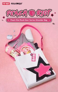 Peach Riot Rush Hour Series-Shoulder Bag -Pop Mart 20250213 170440 374743 1 peach riot rush hour series shoulder bag accessories details popmart us 1200x1885