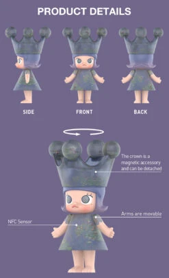 MEGA ROYAL MOLLY 1000% Monet-Les Nymphéas -Pop Mart 20250221 180633 309974 3 mega royal molly 1000 monet les nymphe as mega details popmart us 1200x1968