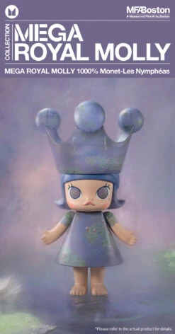 MEGA ROYAL MOLLY 1000% Monet-Les Nymphéas -Pop Mart 20250221 180633 420721 1 mega royal molly 1000 monet les nymphe as mega details popmart us 1200x2291