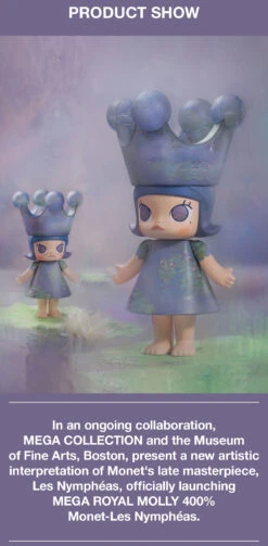 MEGA ROYAL MOLLY 400% Monet-Les Nymphéas -Pop Mart 20250221 205207 251160 5 mega royal molly 400 monet les nymphe as mega details popmart us 1200x2444