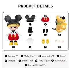 DIMOO MICKEY 1/8 Action Figure -Pop Mart 20250307 141350 426442 2 dimoo mickey 1 8 action figure bjd details popmart us 1200x1176