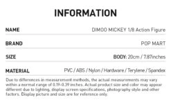 DIMOO MICKEY 1/8 Action Figure -Pop Mart 20250307 141350 671605 3 dimoo mickey 1 8 action figure bjd details popmart us 1200x705