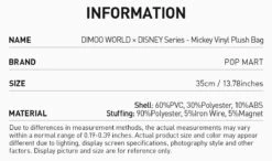 DIMOO WORLD × DISNEY Series-Mickey Vinyl Plush Bag -Pop Mart 20250317 105514 586731 3 dimoo world disney series mickey vinyl plush bag plush details popmart us 1200x707