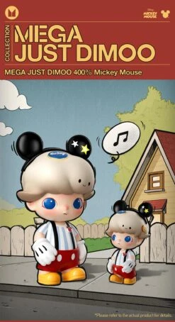 MEGA JUST DIMOO 400% Mickey Mouse -Pop Mart 20250317 142654 572176 1 mega just dimoo 400 mickey mouse mega details popmart us 1200x2206
