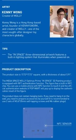 MEGA SPACE MOLLY Optimus Prime《IN SPACE》3D Painting -Pop Mart 20250328 092815 156888 7 mega space molly optimus prime in space 3d painting mega details popmart us 1200x2190