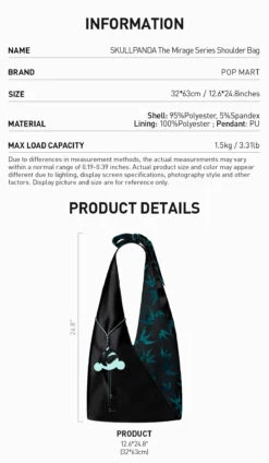 SKULLPANDA The Mirage Series Shoulder Bag -Pop Mart 20250328 172342 452941 02 skullpanda the mirage series shoulder bag accessories popmart us 1200x2062